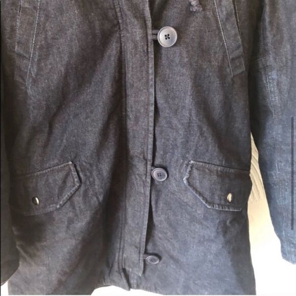 Madewell Women's Winter Thick Denim Heavy Parka Jacket - Picture 7 of 8
